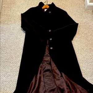 Elegant chocolate brown coat from Talbots